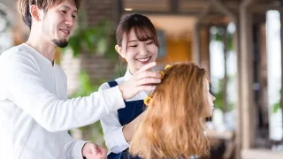 美容師の練習