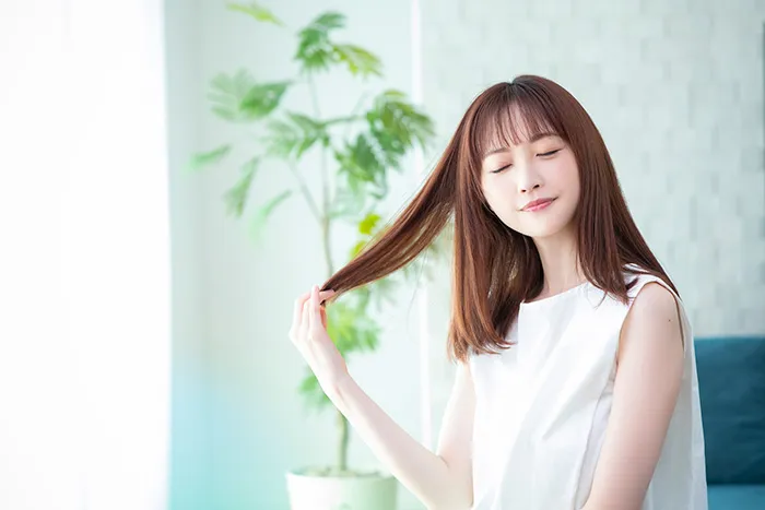 きれいな髪の毛