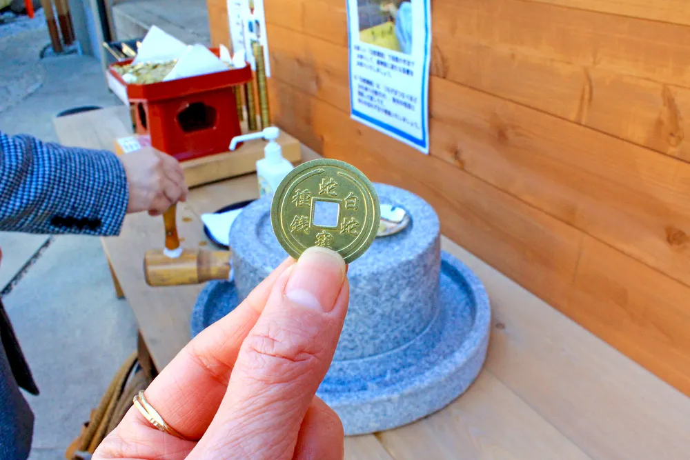 蛇窪神社（銭回し）