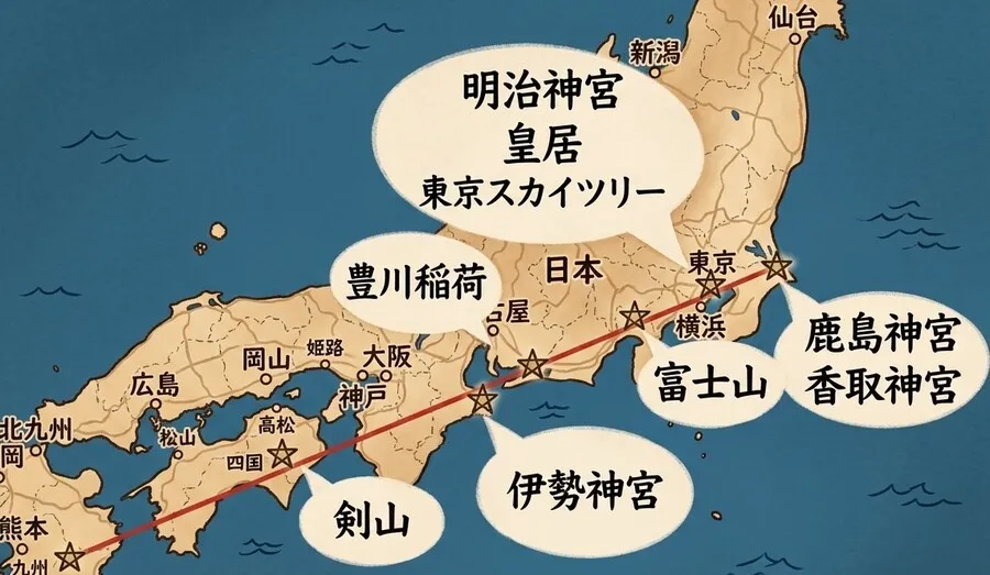 鹿島神宮（レイライン）