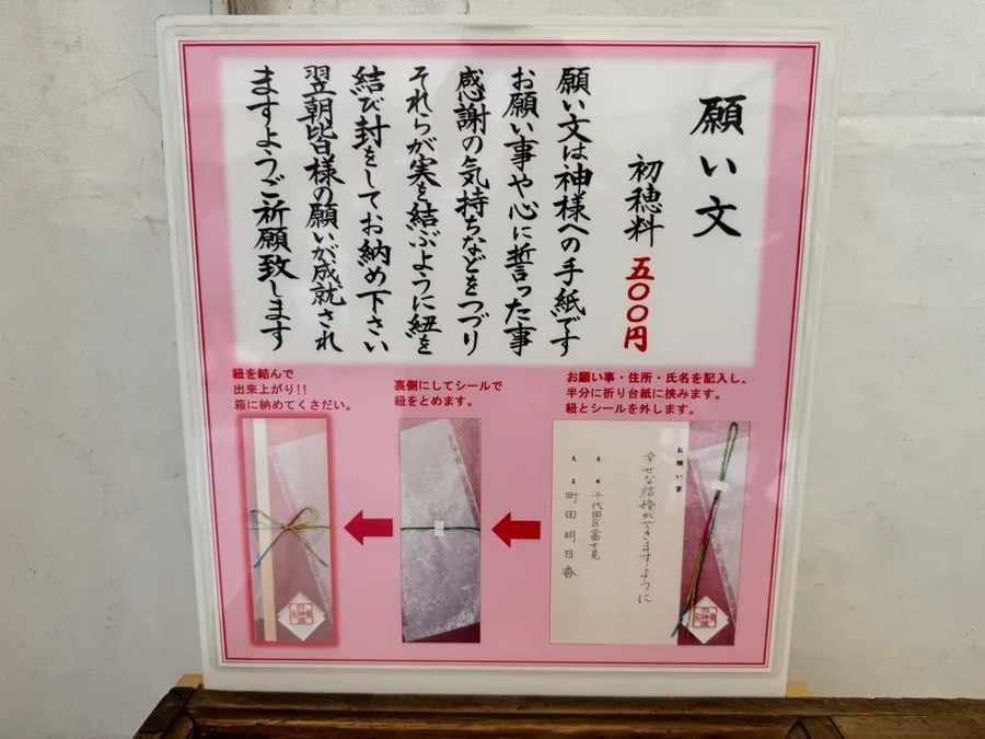 東京大神宮（願い文）