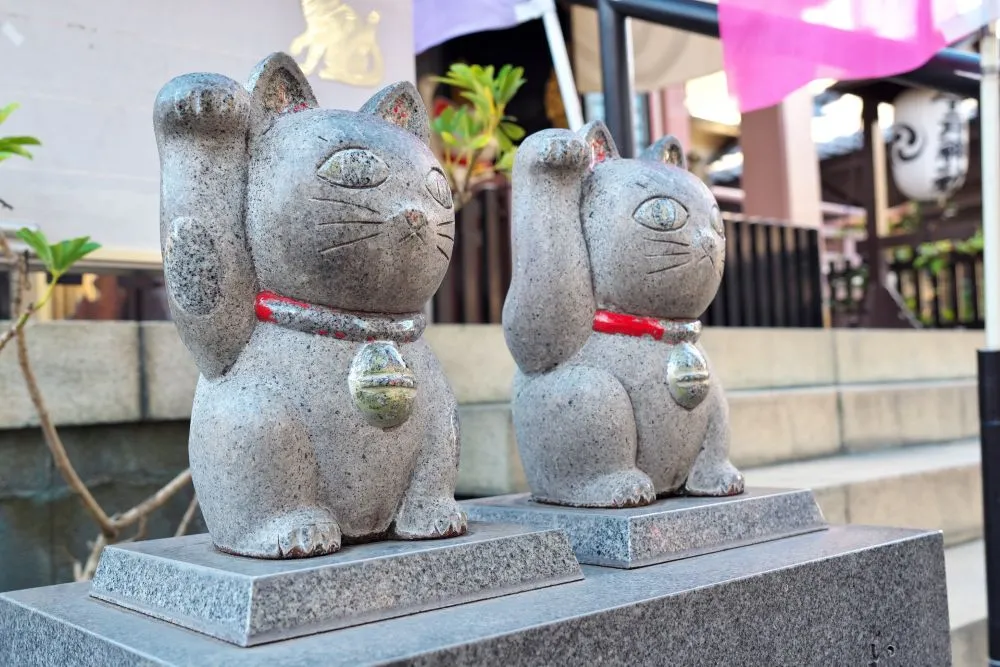 今戸神社（石なで猫）