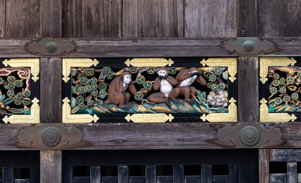 日光東照宮(三猿の彫刻)